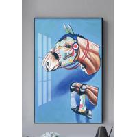 ราคา รูปภาพตกแต่งบ้าน ภาพวาดมงคลรูปม้า ภาพวาดผ้าใบ ภาพวาดติดผนัง แต่งห้อง (7505920942)