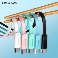 ราคา USAMS สายชาร์จแบต ชาร์จเร็ว Type C สาย usb สายชาร์จอย่างรวดเร็วสำหรับซัมซุง Xiaomi สายโทรศัพท์มือถือ USB C TypeC (849436842)