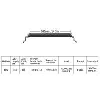 ราคา ที่ยึดต้นไม้น้ำตู้ปลาอัลลอยชั้นนำไฟตู้ปลาไฟความสว่างสูงขนาด47 24นิ้ว 120ซม สีขาว น้ำเงิน ยูวี AC100 240V ไฟ LED RGB (16954905958)