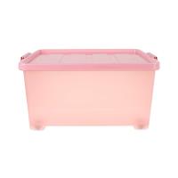 ราคา DECOS กล่องพลาสติกมีล้อ 50 ลิตร 511 สีชมพู (17148311417)
