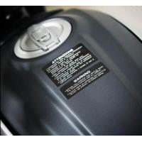 ราคา 2pcs Warning Stickers Attenzione Motorcycle Fuel Tank Reflective Sticker Vinyl Motocross Car Decal For Ducati 821 MTS (12086847818)