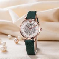 ราคา สินค้าที่ผ่านการรับรอง Armani Women Watch Rhinestone Romantic Starry Sky Wristwatch Fashion Leather Watch Clock For Women 2021 Award Design Ladies Watch (16518964759)