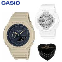 ราคา G Shock Baby G GA2100 BA110 คู่ชายหญิงชุดกีฬานาฬิกาแสดงเวลาคู่กันกระแทกและกันน้ำโลกไฟ LED คนรักกีฬานาฬิการับประกัน 4 ปี BA 110 7A3 GA 2100 5AER (17056196325)