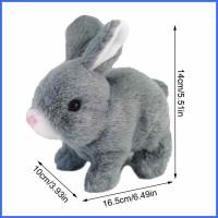 ราคา ของเล่นตุ๊กตากระต่ายกระโดดไฟฟ้า ตุ๊กตากระต่ายน่ารัก ตุ๊กตากระต่ายน่ารัก เดินและพูดได้ ของเล่นแบบโต้ตอบ ตุ๊กตากระต่าย ตุ๊กตาสัตว์ ของเล่นเพื่อการศึกษาปฐมวัยทำจากยางกัด 17cm ตุ๊กตากระต่ายน่ารักแสนอบอุ่ 