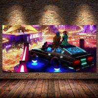 ราคา Modern Future City Cool Sport Car ภาพวาดผ้าใบเกมพิมพ์โปสเตอร์แข่งรถ Wall Art Picture Gamer Room Boys Decor Cuadros (20398759081)