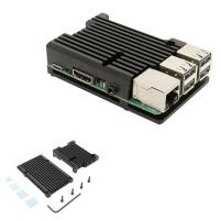 ราคา Raspberry Pi 4 Aluminum Metal Case Raspberry Pi 3 Aluminum alloy case with Dual Fan for Raspberry Pi 4 3 Model B 3B Plus (19696957990)