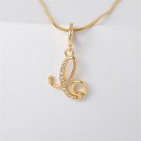 ราคา สร้อยคอจี้ตัวอักษรเพชรสังเคราะห์สีทอง17ไมล์18K ประดับตัวอักษร A Z 787N (20682489692)