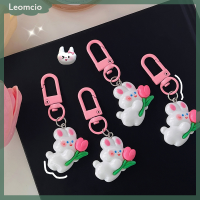 ราคา Leomcio พวงกุญแจรูปกระต่ายดอกทิวลิปขนาดเล็กน่ารักพวงกุญแจตุ๊กตากระต่ายสีชมพูน่ารักสำหรับผู้หญิงกระเป๋าหูฟังกล่องแขวนพวงกุญแจ (20887690991)