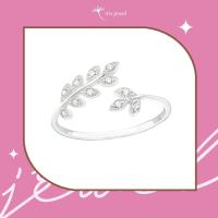 ราคา IRIS JEWEL แหวนใบมะกอก เงินแท้925 Silver Branch Ring with Cubic Zirconia (12943570777)