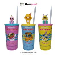 ราคา Cup 3D Kakao Friends Ryan Apeach Muzi แก้วน้ำเพื่อนกาเกา ลายการ์ตูนประเทศเกาหลี มีโมเดลตัวการ์ตูน พร้อมหลอด (17244153124)