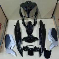 ราคา ชุดสี nouvo mx สีดำ เฟรมรถ นูโวเอ็มเอ็ก ยกชุด7ชิ้น พร้อมปิดแบต2ชิ้น นูโว (18751746031)