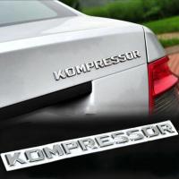 ราคา NEW 3D KOMPRESSOR Emblem Badge Car Sticker Decal for Mercedes Benz CL55 S55 SLK 200 SLK230 Silver Car Logo Emblem Badge Sticker (20032552634)