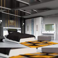 ราคา ชุดห้องนอน 6 ฟุต รุ่น ไวท์โกล สีขาว ทอง ลายหิน เตียง ตู้ผ้า โต๊ะแป้ง (14481245284)