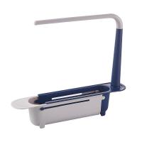 ราคา Telescopic Sink Shelf Kitchen Sinks Organizer Soap Sponge Holder Sink Drain Rack Storage Basket Kitchen Gadgets Accessories Tool (16543066126)