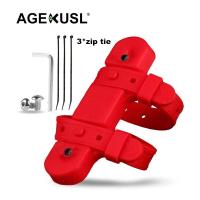 ราคา AGEKUSL ขวดน้ำกรง Mount Base Bracket Adapter สายรัดซิลิโคนใช้สำหรับ Brompton Pikes Royale Dahon Fnhon จักรยานพับ (15703851366)