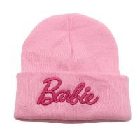 ราคา หมวกถัก Barbie Barbie น่ารักหมวกสีชมพูปัก3D หมวกขนสัตว์สำหรับทั้งหญิงและชายหมวกสกีหมวกลายการ์ตูนอบอุ่นฤดูใบไม้ร่วงและฤดูหนาว (20821077678)