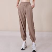 ราคา Lulus New Sports Ice Silk Pants Womens Sagging Quick Dried Side Buckle Slim Tight Yoga Pants CK1317 (20881898256)