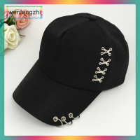 ราคา wenfengzhi Kpop หมวกแบบมีห่วงเจาะหมวกหมวกเบสบอลปรับได้หมวกฮิปฮอปสแนปแบคแฟชั่น (20419790592)