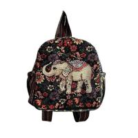 ราคา Ethnic Style Embroidered Backpack Elephant Canvas Bag Womens Large Capacity Travel Shoulder Bag Yunnan Embroidered Bag (21016435987)