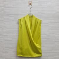 ราคา Ey official 306 พร้อมส่งเสื้อแขนกุดป้ายหน้าจับจีบช่วงไหล่2ข้าง เนื้อผ้าชาตินขึ้นเงา ใส่แล้วทิ้งทรง แมทช์ง่าย (19667113703)