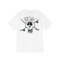 ราคา Stussy Stussy Stussy Surf Skate Skull Tee Surf Skateboard Skull Print Round Neck Men Women Same Style Short Sleeve T Shirt (19789242426)