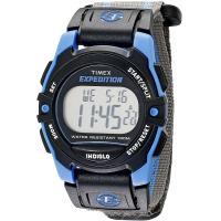 ราคา Timex Expedition Digital Chrono Alarm Timer 33mm Watch Blue Black (15004156698)