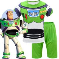 ราคา Toys Story 4 12ปีเด็กผู้ชาย2ชิ้นชุดเสื้อผ้าแขนสั้นเสื้อยืดกางเกงขาสั้นคอสเพลย์ Buzz Lightyear (12733919415)