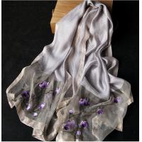 ราคา New Summer Women Fashion Silk Scarf Beach Hijab Shawls and Wraps Female Foulard GRAY22 (11312516498)