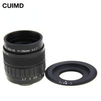 ราคา 35mm F1 7 C Mount CC F1 7 for Micro 43 m43 Olympus EPL5 EPM3 EPL7 OM D EP1 EP2 EP3 EP6 EPL6 EPL3 E M5 E M10 (14132552740)