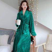 ราคา เสื้อคลุมอาบน้ำชุดราตรีคู่รักผ้ากำมะหยี่แบบหนา Fsyew74wgyi ฤดูใบไม้ร่วงและฤดูหนาวปะการังขนแกะชุดนอนบริการถึงบ้านเสื้อคลุมอาบน้ำสำหรับทั้งหญิงและชายแขนยาว (17378566909)