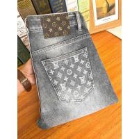 ราคา กางเกงยีนส์สีเทาควันบุหรี่สำหรับผู้ชายกางเกงขายาวลำลองผู้ชายทรงหลวมบางทันสมัยพิมพ์ลายฤดูร้อน (21142163487)