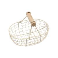 ราคา MeiBoAll Retro ตะกร้าผลไม้เหล็กตะกร้าขนมปังตะกร้าขนมขบเคี้ยวที่ถอดออกได้ Home Storage Farmhouse Storage Basket (15090446523)