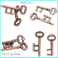 ราคา mazalan ของเล่นอัจฉริยะสำหรับเด็กและผู้ใหญ่ผู้ทดสอบทดสอบสมองพวงกุญแจโลหะผสม1ชิ้น (20322753516)