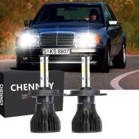 ราคา สำหรับ Mercedes Benz E Class W124 1985 1995 หลอดไฟคู่ H4ไฟหน้ารถมอเตอร์ไซค์แบบ LED Bright 6000K สีขาวอุปกรณ์เสริม (8294780581)