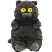 ราคา CHANG ตุ๊กตา แมวดำ ตาเหลือง แมวอ้วน ของเล่นตุ๊กตา หมอนแมวน่ารัก ของขวัญให้เพื่อน ของขวัญสำหรับคนรักแมว (21124754794)