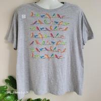 ราคา T760 เสื้อยืด Size XL พิมพ์ลาย มือ 2 (21253601444)