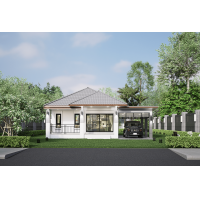 ราคา 117 แบบบ้าน บ้านชั้นเดียว 2 ห้องนอน 1 ห้องน้ำ (21246522297)