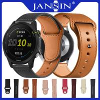 ราคา สายหนังแท้แฟชั่นสำหรับ For Garmin Forerunner 255 255 Musicสายนาฬิกาหนังแท้สำหรับ Forerunner 255 255 Music Band สายหนัง (15788781099)