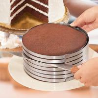 ราคา Cake slicer วงแหวนแม่พิมพ์ชั้นตัดเค้ก DIY วงแหวนสแตนเลส ที่แบ่งชั้นเค้ก ที่สไลด์เค้ก (8779875503)