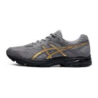 ราคา 2023 Asics GEL FLUX 4สำหรับทั้งหญิงและชายระบายอากาศที่สะดวกสบายกันกระแทกสีเทาทองรองเท้ากีฬา1011A614 023 (19482297415)