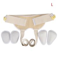 ราคา Groin Sports Hernia Support Pain Relief Recovery Belt Hernia Belt Truss Belt 4 Removable Compression Pads (20880789944)