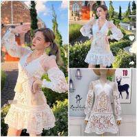 ราคา Love Lady เดรสลูกไม้สีขาวงานถักลายสวย ทรงสวย ชุดไปทำบุญ ชุดไปงานแต่ง ชุดไปวัด เดรสลูกไม้ (21230146595)