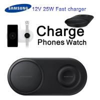 ราคา Original Samsung EP P5200 2in1 Fast ที่ชาร์จแบบไร้สาย Duo Pad สำหรับ Galaxy S8 S9 S10 S20 S21 NOTE 20 10นาฬิกา S2 3นาฬิกาที่ชาร์จแบบไร้สาย (7944564786)
