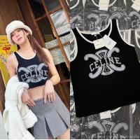 ราคา CLN TOP 290 ฟรีส่ง เสื้อกล้าม งานแบรนด์ สุดฮิตเป็นงานสกรีนอักษรที่อกนะค้า ดีเทลลายวินเทจสวยมาก tag ป้าย วาเลน valen (17647818644)