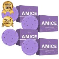 ราคา สบู่เอมิส สบู่ผิวเผือก Amice Gluta Berry Soap by collarich ขนาด 70 กรัม 4 ก้อน (12440276372)