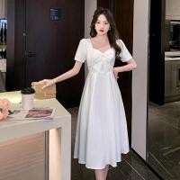 ราคา COD ชุดเดรสสีขาวสีขาวสามารถสวมใส่ได้ในเวลาปกติลงทะเบียนทุกวันชุดแต่งงานผ้าซาตินสีอ่อนสไตล์ฝรั่งเศสชุดเดรสสำหรับฤดูร้อน (16166524068)