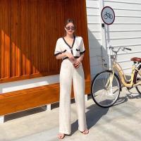 ราคา CC linen set 530 ฟรีส่ง ชุดเซทลินินแขนสั้น แต่งกระดุมเสื้อเม็ดเดียว ตัวเสื้อกระเป๋าหลอกนะคะ กางเกงเอวหลังยางยืด (17647818642)