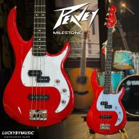 ราคา เบส Peavey จำนวน 4 สาย เบสไฟฟ้า สีขาวครีม Ivory สีแดง สีไม้ เซลลูลอยด์ 3 ชั้น จำนวน 22 เฟรต Bass Guitar ฟรี สายแจ็ค ปิ๊ก 3 อัน (21190569817)