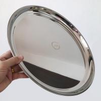 ราคา ถาดวงกลม ถาดสแตนเลส ขนาด 25cm รุ่นRectangle Silver tray 00A 25cm (18783568340)