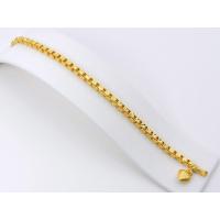 ราคา สร้อยข้อมือเต๋าเหลี่ยมตัดลาย 1บาท ทองไมครอน ทองชุบ เศษทองชุบ ทองโคลนนิ่ง ทองปลอม งานเนียนสุดๆ ขนาด 6 5 นิ้ว (6134326513)